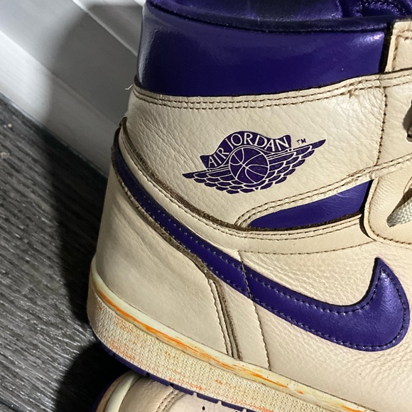 Nike Jordan 1 Retro High OG Metallic Purple 2021,unisex SIZE 12(CM 29 - Picture 9 of 16
